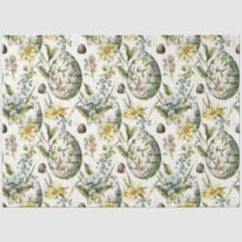 Papel De Seda Ovos de Páscoa padrão nostálgico de colheita n.o 1