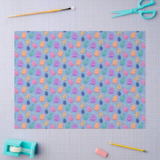 Papel De Seda Ovos de Páscoa Padrão Sem Costura
