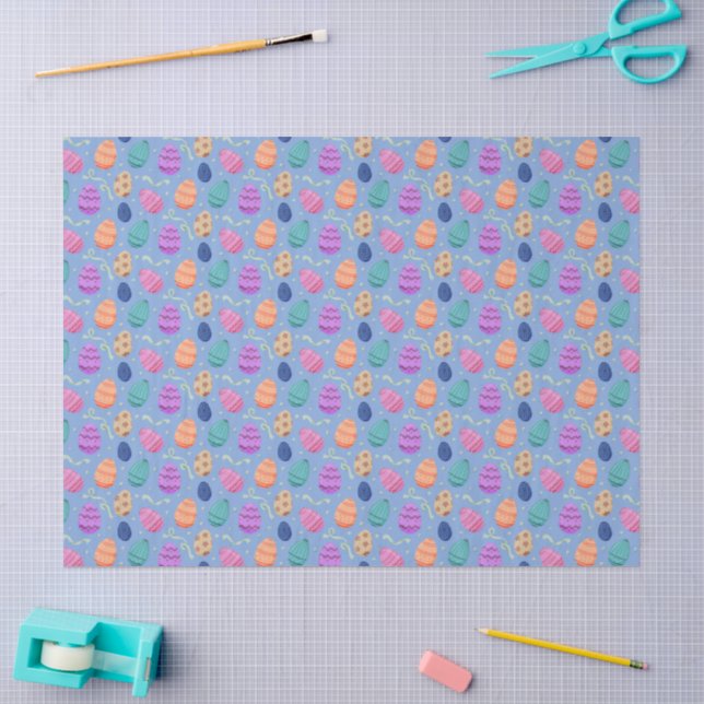 Papel De Seda Ovos de Páscoa Padrão Sem Costura (Arte )
