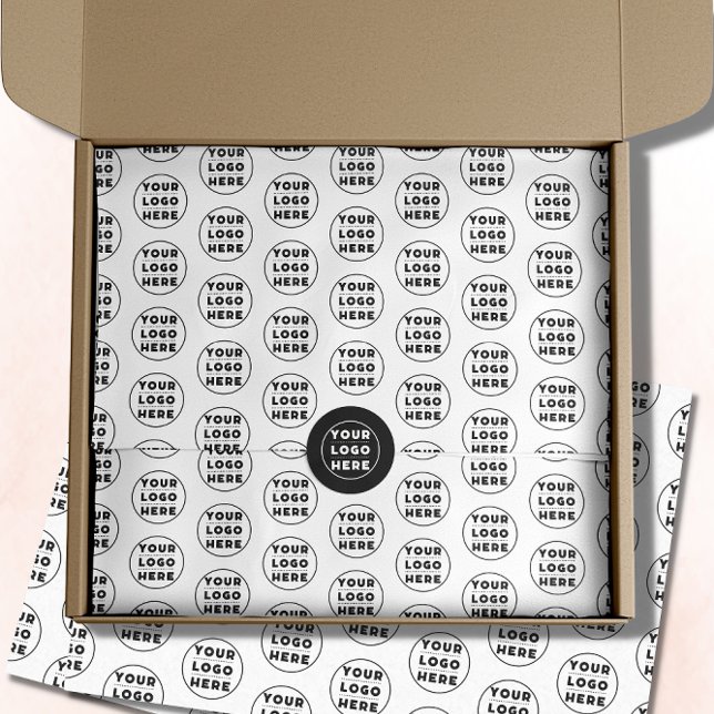 Papel De Seda Pacote comercial de logotipo simples da empresa (Criador carregado)