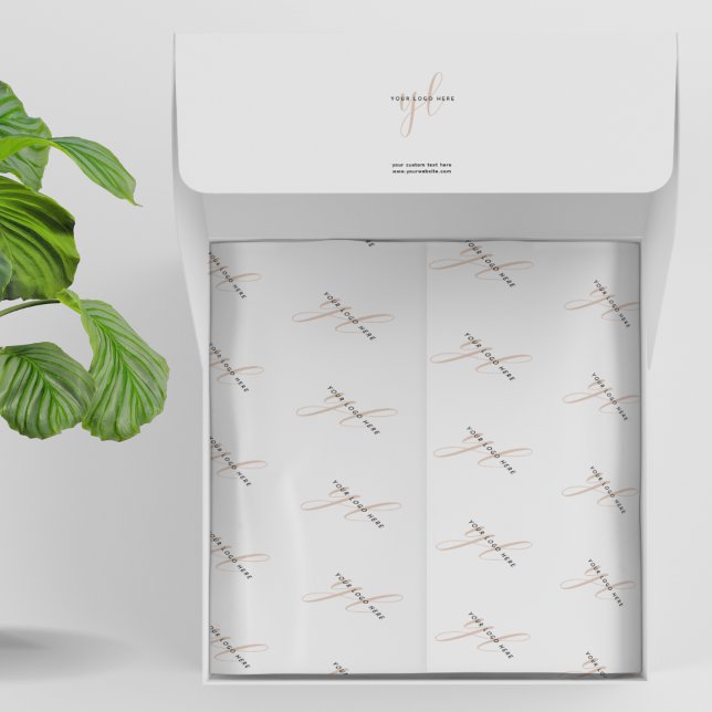 Papel De Seda Pacote empresarial personalizado de logotipo da em (Criador carregado)