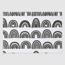 Papel De Seda Pacote Rainbow SmallBusiness branco preto moderno