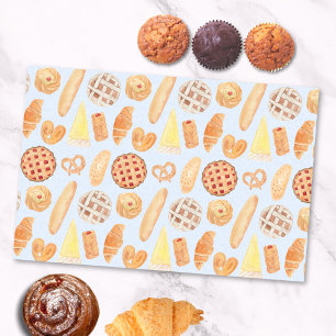 Papel De Seda Padaria Francesa Patisserie Pão Artesanal Arte Com