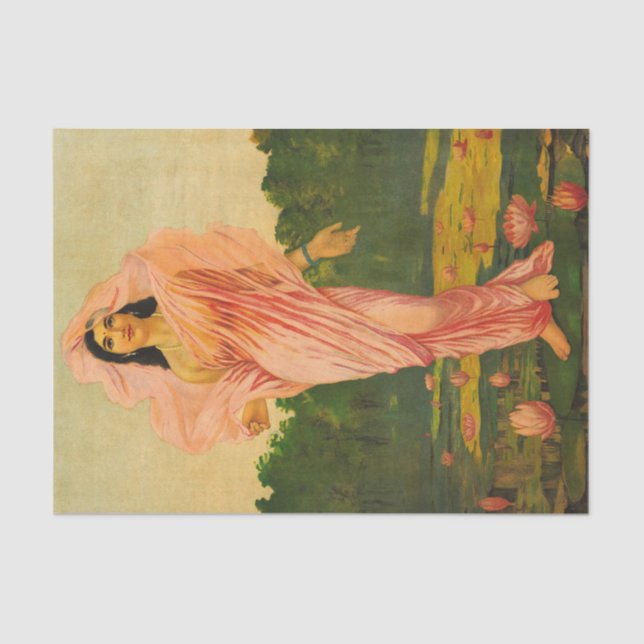 Papel De Seda Padmini by Raja Ravi Varma (Frente )