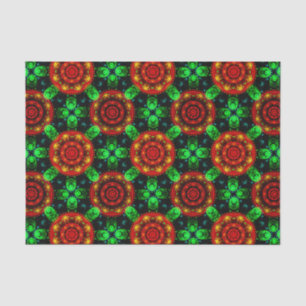 Papel De Seda Padrão Abstrato Floral Moderno Boho Elegante #504