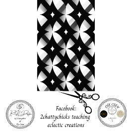Papel De Seda Padrão Abstrato Geométrico Preto Branco Decoupage