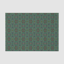 Papel De Seda Padrão Abstrato Trippy Retro Preto e Verde Lima
