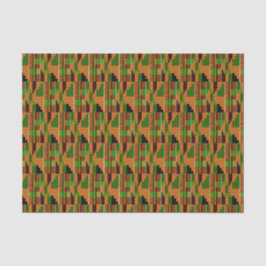 Papel De Seda Padrão afrodescendente de Kente clássico K01