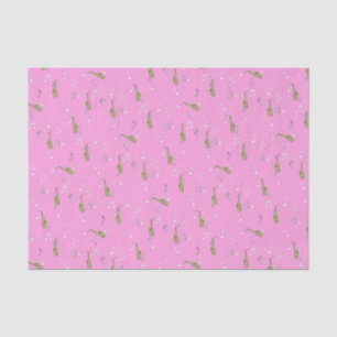 Papel De Seda Padrão Alto Saxofone a rosa