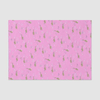 Papel De Seda Padrão Alto Saxofone a rosa