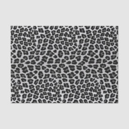 Papel De Seda Padrão animal negro-leopardo-da-neve branca