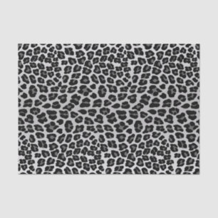 Papel De Seda Padrão animal negro-leopardo-da-neve branca