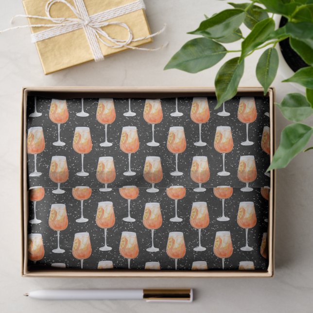 Papel De Seda Padrão Aperol Spritz (Presente)