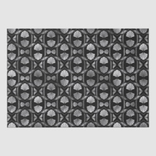 Papel De Seda Padrão Art Déco de Design de Grade de Leque de Pra