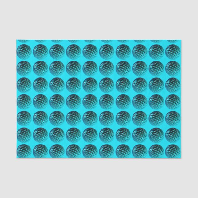 Papel De Seda Padrão Azul (Frente )