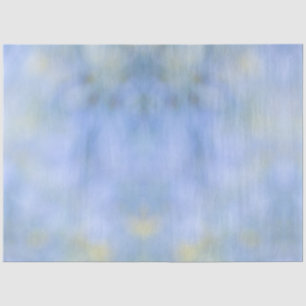 Papel De Seda Padrão Azul Amarelo Abstrato Casual