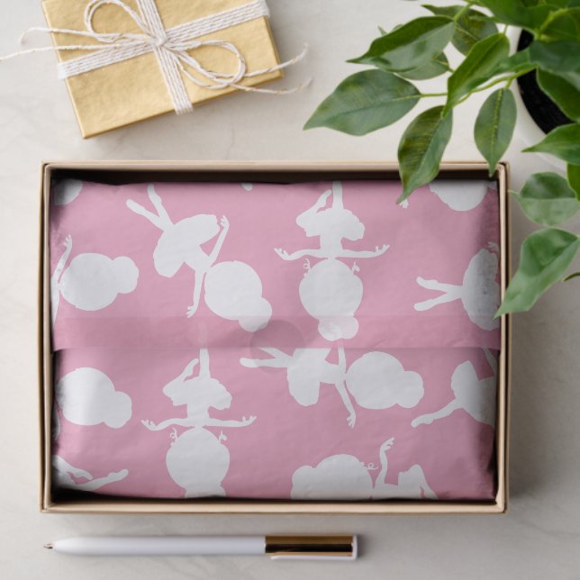 Papel De Seda Padrão Ballerina, Meninas Balés, Dança Balé (Presente)