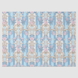 Papel De Seda Padrão barroco pastel elegante