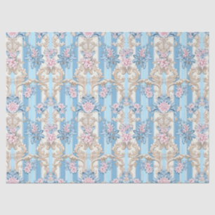 Papel De Seda Padrão barroco pastel elegante
