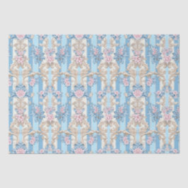 Papel De Seda Padrão barroco pastel elegante