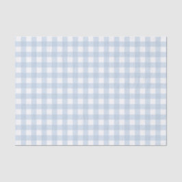 Papel De Seda Padrão bonito de Gingham Azul de Denim Azul de Den