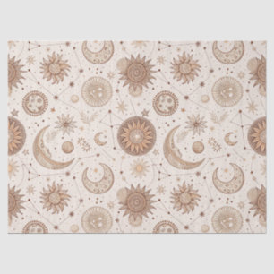 Papel De Seda Padrão Botânico Celestial (2)