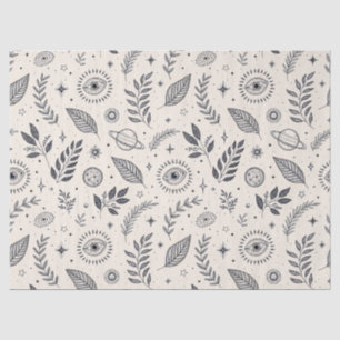 Papel De Seda Padrão Botânico Celestial (6)
