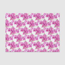 Papel De Seda Padrão botânico de bougainvillea rosa