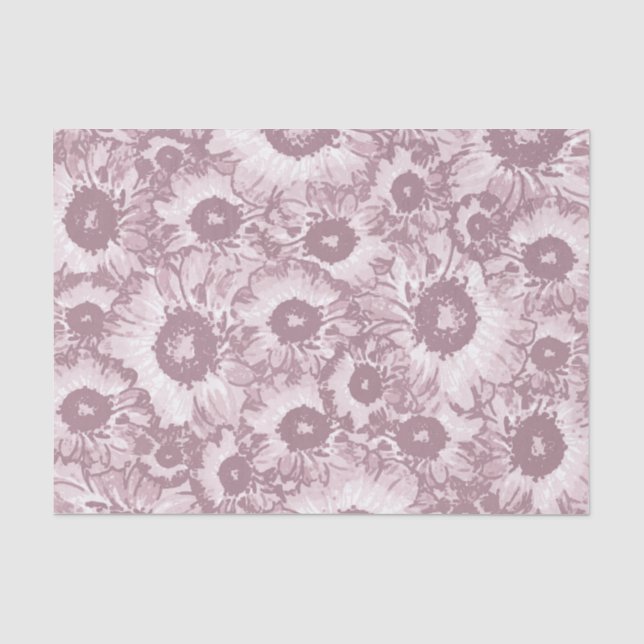 Papel De Seda Padrão Botânico Elegante (Frente )