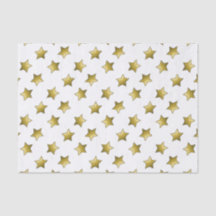 Padrão branco das estrelas douradas Elegantes