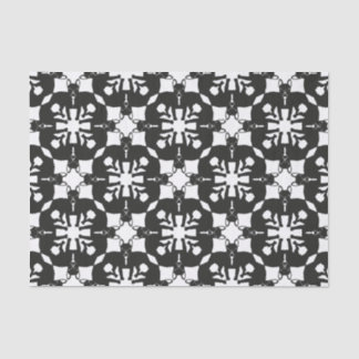 Papel De Seda Padrão Bulldog Francês preto