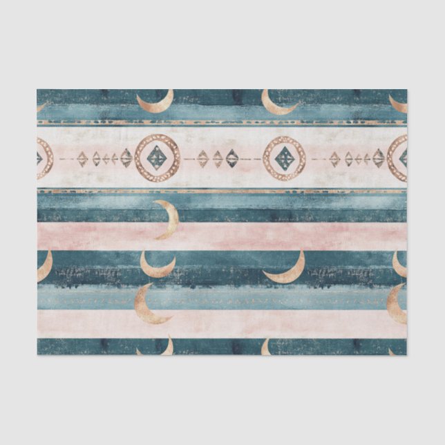 Papel De Seda Padrão Celestial do Sudoeste - Estilo Deserto (Frente )