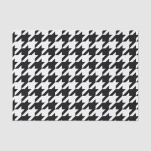 Papel De Seda Padrão clássico de tecelagem de houndstooth