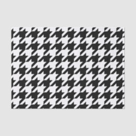 Papel De Seda Padrão clássico de tecelagem de houndstooth