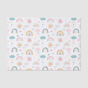 Papel De Seda Padrão Climático Bastante