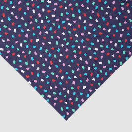 Papel De Seda Padrão Colorido de Confete de Terrazzo Mercado da