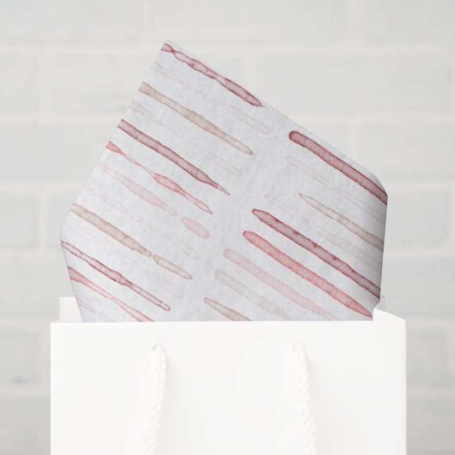 Papel De Seda padrão contínuo de aquarela (Sacola de presentes)