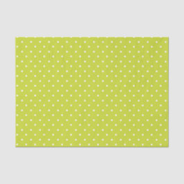 Papel De Seda Padrão contínuo de bolinhas verde-limão brilhante