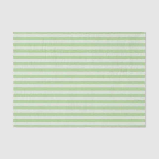 Papel De Seda Padrão contínuo de Listras Verdes (Frente )