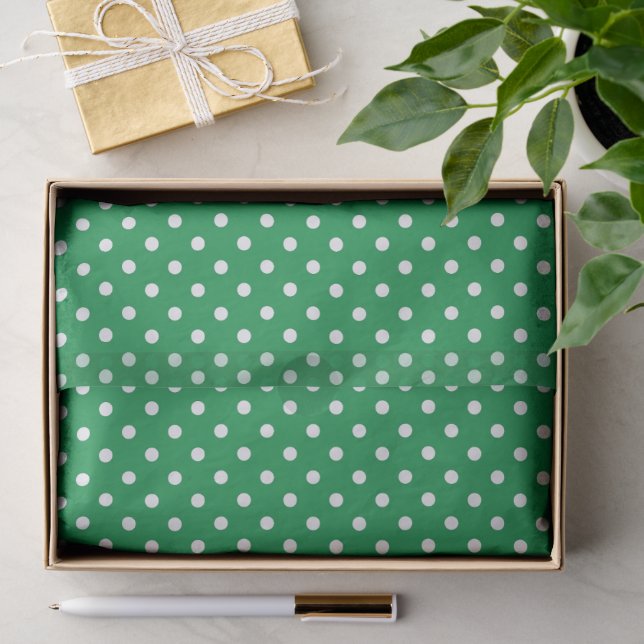 Papel De Seda Padrão contínuo de micro bolinhas clássico (Presente)