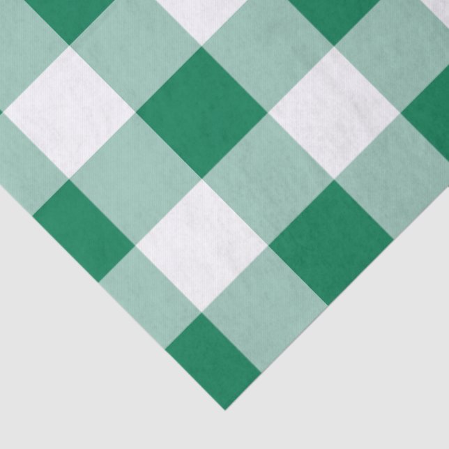 Papel De Seda Padrão contínuo de xadrez verde clássico (Detalhes)