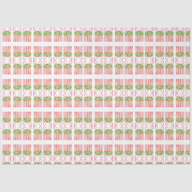 Papel De Seda Padrão da caixa de presentes de feriado (Frente )