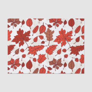 Papel De Seda Padrão das folhas de outono