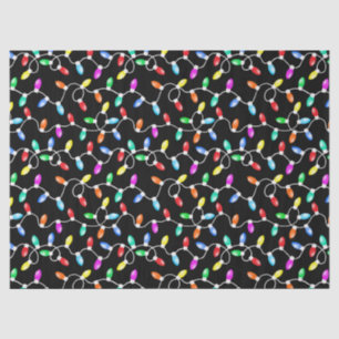 Papel De Seda Padrão das luzes de Natal