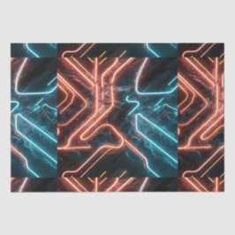 Papel De Seda Padrão das luzes neosas