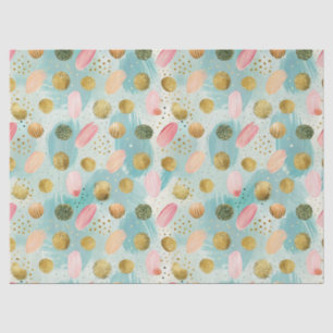 Papel De Seda Padrão de Abstrato de Glitter Pastel Confetti (2)