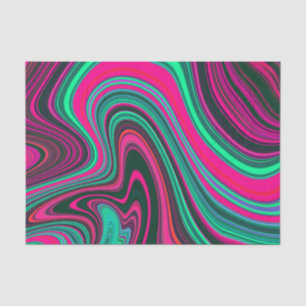Papel De Seda Padrão de Abstrato verde cor-de-rosa com brilho br