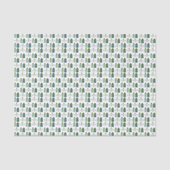 Papel De Seda Padrão de Apresentação (Frente )