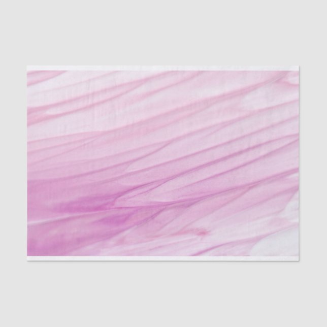 Papel De Seda Padrão de Aquarela de Ombre Rosa Abstrato moderno (Frente )