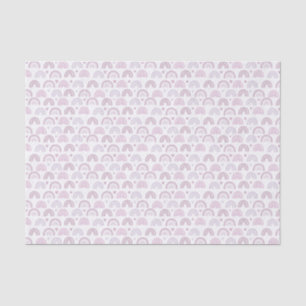 Papel De Seda Padrão de arco-íris cor-de-rosa e cores